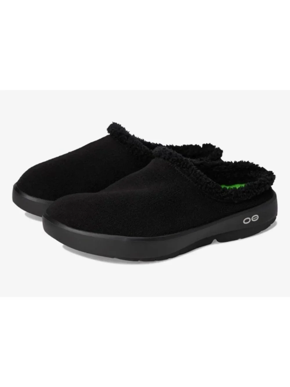 OOFOS OOcoozie Mule Mens Black Slip-On Shoes Size M8/EU 41